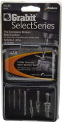 Alden - 7 Piece Screw Extractor/Drill Set - 17/64" Drive - USA Tool & Supply