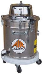 AIR Systems - 5 Gal, Stainless Steel Tank, Dry, Toxic Dust Vacuum Cleaner - 1.3 hp, 7.5 Amps - USA Tool & Supply