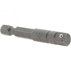 Apex - 1/4" Square Size Hex to Square Extension - 1/4" Hex Drive, 2" OAL - USA Tool & Supply