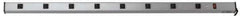 Wiremold - 8 Outlets, 120 Volts, 15 Amps, 6' Cord, Power Outlet Strip - Raceway Mount, 5-15 NEMA Configuration, 48" Strip, cULus Listed - USA Tool & Supply