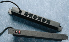 Wiremold - 6 Outlets, 120 Volts, 15 Amps, 15' Cord, Power Outlet Strip - Rack Mount, 2 Front - 4 Back NEMA Configuration, cULus Recognized - USA Tool & Supply