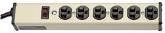 Wiremold - 6 Outlets, 120 Volts, 20 Amps, 15' Cord, Power Outlet Strip - Free Hanging Mount, 5-20 NEMA Configuration, 13-1/4" Strip, cULus Listed - USA Tool & Supply