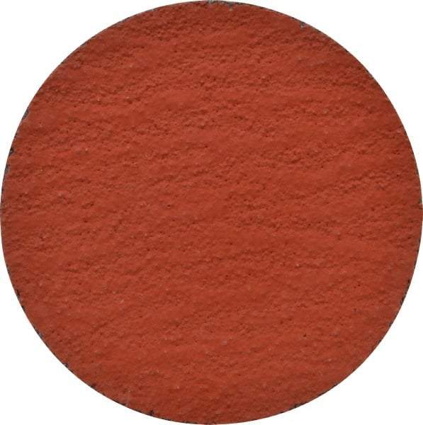 3M - 3" Disc Diam, 50 Grit, Ceramic Quick Change Disc - Type R Attaching System, Coated, Orange, Coarse Grade, 20,000 RPM, 777F Series - USA Tool & Supply
