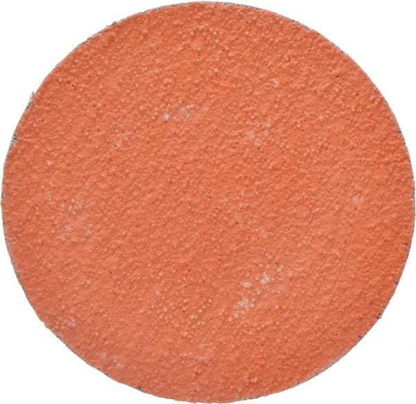 3M - 3" Disc Diam, 60 Grit, Ceramic Quick Change Disc - Type R Attaching System, Coated, Orange, Medium Grade, 20,000 RPM, 777F Series - USA Tool & Supply