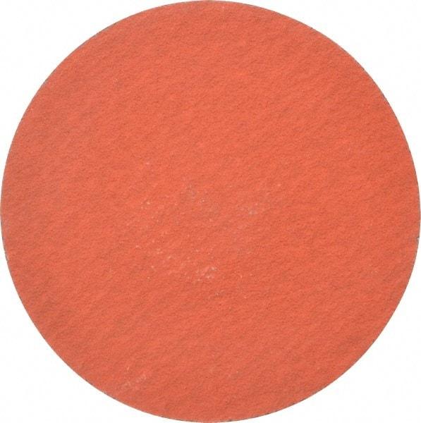 3M - 3" Disc Diam, 120 Grit, Ceramic Quick Change Disc - Type R Attaching System, Coated, Orange, Fine Grade, 20,000 RPM, 777F Series - USA Tool & Supply