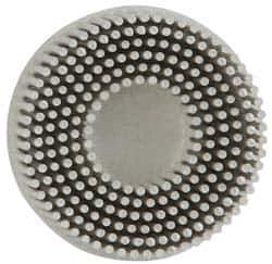 3M - 2" 120 Grit Ceramic Tapered Disc Brush - Fine Grade, Type R Quick Change Connector, 5/8" Trim Length - USA Tool & Supply