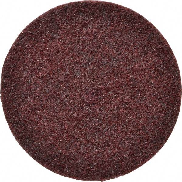 3M - 4" Disc Diam, Aluminum Oxide Quick Change Disc - Type R Attaching System, Nonwoven, Maroon, Medium Grade, 12,000 RPM - USA Tool & Supply