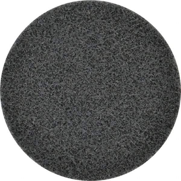 3M - 3" Disc Diam, Silicon Carbide Quick Change Disc - Type R Attaching System, Nonwoven, Gray, Fine Grade, 15,100 RPM - USA Tool & Supply