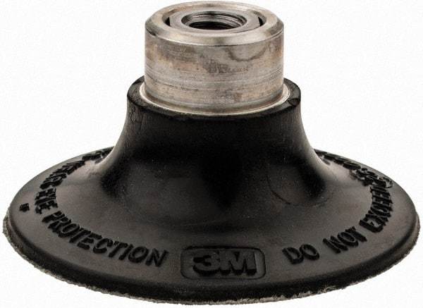 3M - 2" Diam Quick-Change Type R Disc Backing Pad - Medium Density, 25,000 RPM, Roloc TR Compatible - USA Tool & Supply