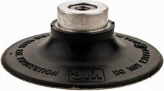 3M - 3" Diam Quick-Change Type R Disc Backing Pad - Medium Density, 18,000 RPM, Roloc TR Compatible - USA Tool & Supply