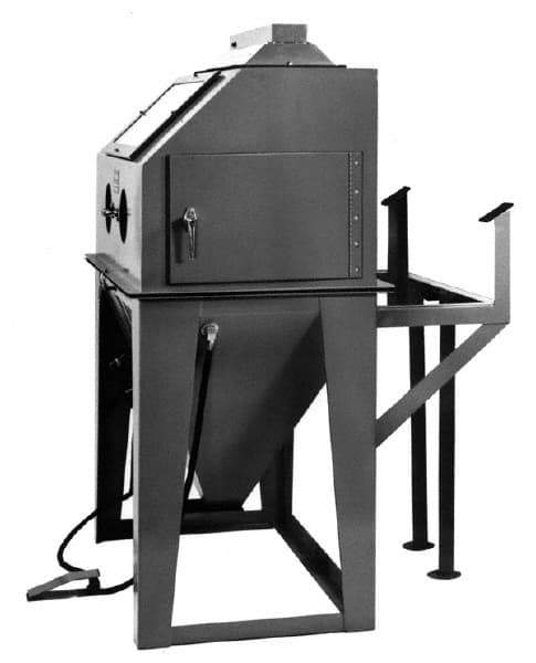 Econoline - 46" Wide x 65" High x 54" Deep Sandblasting Cabinet - Working Dimensions 42" Wide x 23" High x 24" Deep - USA Tool & Supply