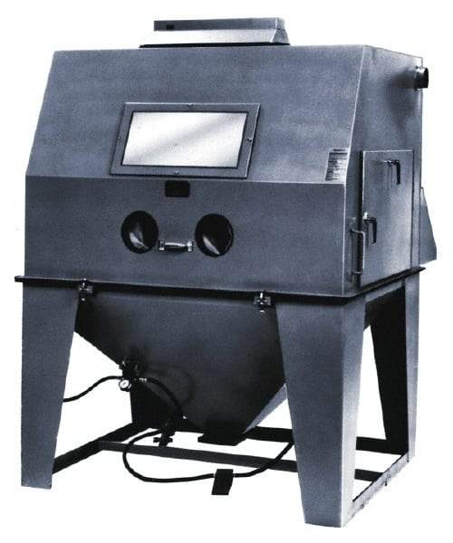 Econoline - 62" Wide x 82" High x 74" Deep Sandblasting Cabinet - Working Dimensions 60" Wide x 40" High x 30" Deep - USA Tool & Supply