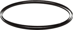 Starrett - 10 TPI, 7' 9-1/2" Long x 1/4" Wide x 0.025" Thick, Welded Band Saw Blade - Carbon Steel, Toothed Edge, Raker Tooth Set, Flexible Back, Contour Cutting - USA Tool & Supply