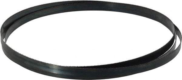 Starrett - 14 TPI, 8' Long x 1/2" Wide x 0.025" Thick, Welded Band Saw Blade - Carbon Steel, Toothed Edge, Raker Tooth Set, Flexible Back, Contour Cutting - USA Tool & Supply