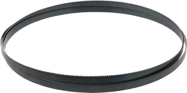 Starrett - 10 TPI, 8' 9" Long x 1/2" Wide x 0.025" Thick, Welded Band Saw Blade - Carbon Steel, Toothed Edge, Raker Tooth Set, Flexible Back, Contour Cutting - USA Tool & Supply