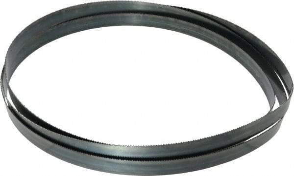 Starrett - 10 TPI, 10' 10-1/2" Long x 1" Wide x 0.035" Thick, Welded Band Saw Blade - Carbon Steel, Toothed Edge, Raker Tooth Set, Flexible Back, Contour Cutting - USA Tool & Supply