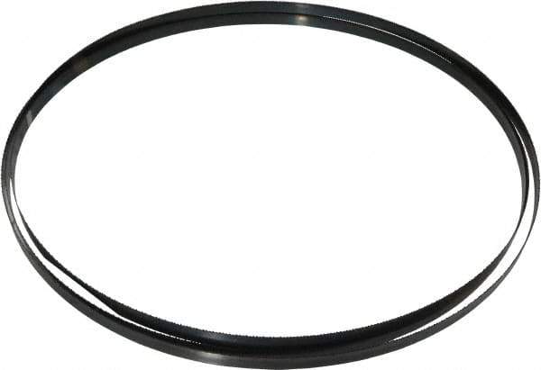 Starrett - 14/S TPI, 12' Long x 1/2" Wide x 0.025" Thick, Welded Band Saw Blade - Carbon Steel, Toothed Edge, Raker Tooth Set, Flexible Back, Contour Cutting - USA Tool & Supply