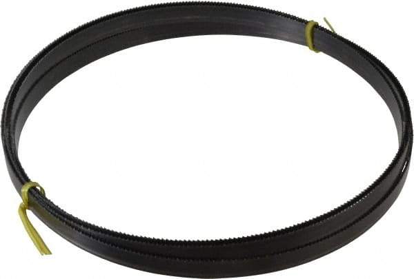 Starrett - 10/S TPI, 19' 6" Long x 5/8" Wide x 0.032" Thick, Welded Band Saw Blade - Carbon Steel, Toothed Edge, Raker Tooth Set, Flexible Back, Contour Cutting - USA Tool & Supply