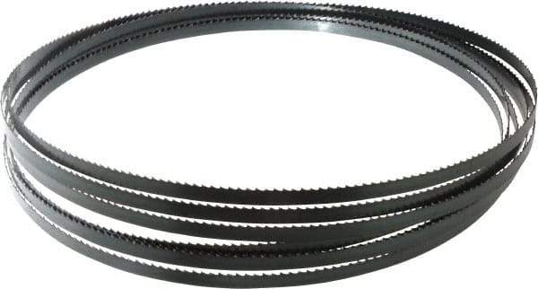 Starrett - 6 TPI, 20' 3" Long x 3/8" Wide x 0.025" Thick, Welded Band Saw Blade - Carbon Steel, Toothed Edge, Raker Tooth Set, Flexible Back, Contour Cutting - USA Tool & Supply