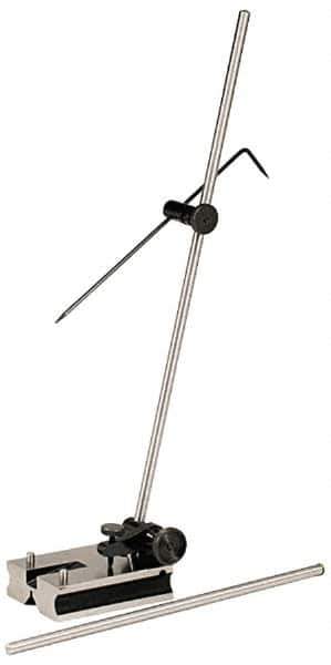 Value Collection - 2 Spindle, 12 and 18 Inch Spindle Length, Surface Gage - 3-1/4 Inch Long x 2-1/2 Inch Wide Base, 1-1/8 Inch Overall Height - USA Tool & Supply