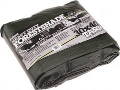 Value Collection - 40' Long x 30' Wide Polyethylene Tarp & Dust Cover - Green, 9 to 10 mil Thickness - USA Tool & Supply