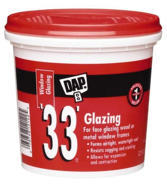 DAP - 32 oz Glazing Compound - White - USA Tool & Supply