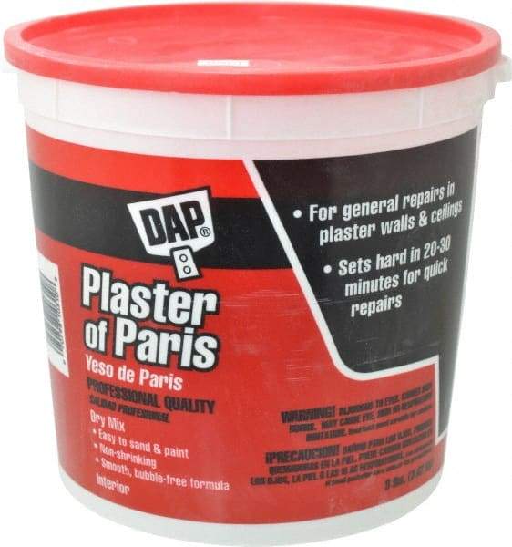 DAP - 8 Lb Drywall/Plaster Repair - White, Plaster of Paris - USA Tool & Supply