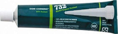 Dow Corning - 3 oz Tube Clear RTV Silicone Joint Sealant - -76 to 356°F Operating Temp, 20 min Tack Free Dry Time, 24 hr Full Cure Time, Series 732 - USA Tool & Supply