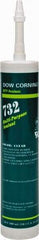 Dow Corning - 10.3 oz Cartridge Clear RTV Silicone Joint Sealant - -76 to 356°F Operating Temp, 20 min Tack Free Dry Time, 24 hr Full Cure Time, Series 732 - USA Tool & Supply