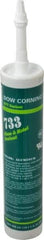 Dow Corning - 10.1 oz Cartridge Silver RTV Silicone Joint Sealant - -70 to 350°F Operating Temp, 15 min Tack Free Dry Time, 24 hr Full Cure Time, Series 733 - USA Tool & Supply