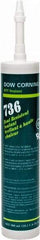 Dow Corning - 10.1 oz Cartridge Red RTV Silicone Joint Sealant - -85 to 500°F Operating Temp, 17 min Tack Free Dry Time, 24 hr Full Cure Time, Series 736 - USA Tool & Supply