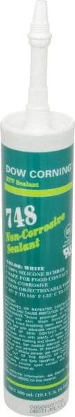 Dow Corning - 10.1 oz Tube Off-White RTV Silicone Joint Sealant - -67 to 350°F Operating Temp, 30 min Tack Free Dry Time, 36 hr Full Cure Time, Series 748 - USA Tool & Supply