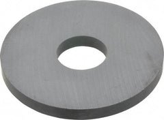 Mag-Mate - 0.875" ID x 2.875" OD Ceramic Ring Magnet - 0.25" Thick, 350°F Max Operating Temp - USA Tool & Supply