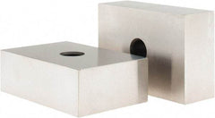 Value Collection - 0.0001 Squareness Per Inch, Hardened Steel, 1-2-3 Block with 1 Hole Setup Block - 0.0001 to 0.0007 Inch Overall Tolerance, 3/8 - 16 Inch Tapped Hole Size, 56-60 HRC Hardness, Sold As Matched Pair - USA Tool & Supply