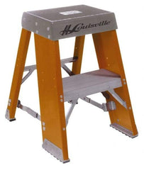 Louisville - 3 Steps, 3' High, Type IA Rating, Fiberglass Step Stand - 300 Lb Capacity, 19-11/16" Base Width - USA Tool & Supply