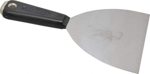 Hyde Tools - 5" Wide Carbon Steel Taping Knife - Flexible, Hammerhead Nylon Handle, 8-3/8" OAL - USA Tool & Supply