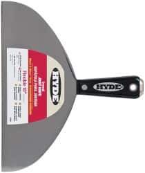 Hyde Tools - 10" Wide Carbon Steel Taping Knife - Flexible, Hammerhead Nylon Handle, 8-3/8" OAL - USA Tool & Supply