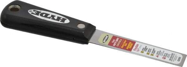 Hyde Tools - 3/4" Wide Steel Putty Knife - Flexible, Nylon Handle, 7-1/2" OAL - USA Tool & Supply