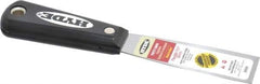 Hyde Tools - 1-1/4" Wide Steel Putty Knife - Flexible, Nylon Handle, 7-3/4" OAL - USA Tool & Supply