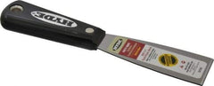Hyde Tools - 1-1/2" Wide Steel Putty Knife - Stiff, Nylon Handle, 7-3/4" OAL - USA Tool & Supply