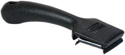 Hyde Tools - Carbon Steel 4-Edge Scraper - 1-1/2" Blade Width, 7-1/2" Long Plastic Handle - USA Tool & Supply