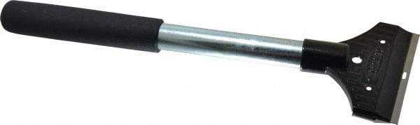 Hyde Tools - Carbon Steel 1-Edge Scraper - 3-1/4" Blade Width, 11" Long Tubular Metal Handle - USA Tool & Supply