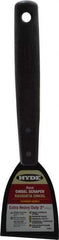 Hyde Tools - Stiff Carbon Steel Chisel Scraper - 3" Blade Width, 8" Long Polypropylene Handle - USA Tool & Supply