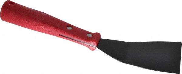 Hyde Tools - Stiff Carbon Steel Bent Chisel - 3" Blade Width, Plastic Handle - USA Tool & Supply