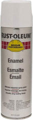 Rust-Oleum - White, 15 oz Net Fill, Gloss, Enamel Spray Paint - 14 Sq Ft per Can, 15 oz Container, Use on Rust Proof Paint - USA Tool & Supply