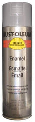 Rust-Oleum - Dark Machinery Gray, 15 oz Net Fill, Gloss, Enamel Spray Paint - 14 Sq Ft per Can, 15 oz Container, Use on Rust Proof Paint - USA Tool & Supply