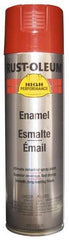 Rust-Oleum - Bright Red, 15 oz Net Fill, Gloss, Enamel Spray Paint - 14 Sq Ft per Can, 15 oz Container, Use on Rust Proof Paint - USA Tool & Supply