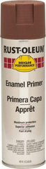 Rust-Oleum - 15 oz Flat Red Enamel Spray Primer - 14 Sq Ft Coverage - USA Tool & Supply