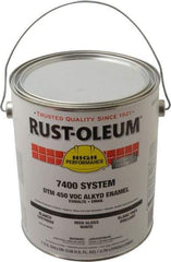 Rust-Oleum - 1 Gal White High Gloss Finish Industrial Enamel Paint - Interior/Exterior, Direct to Metal, <450 gL - USA Tool & Supply