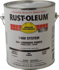 Rust-Oleum - 1 Gal Red Alkyd Enamel Primer - 230 to 435 Sq Ft/Gal, <450 gL Content, Direct to Metal, Quick Drying - USA Tool & Supply